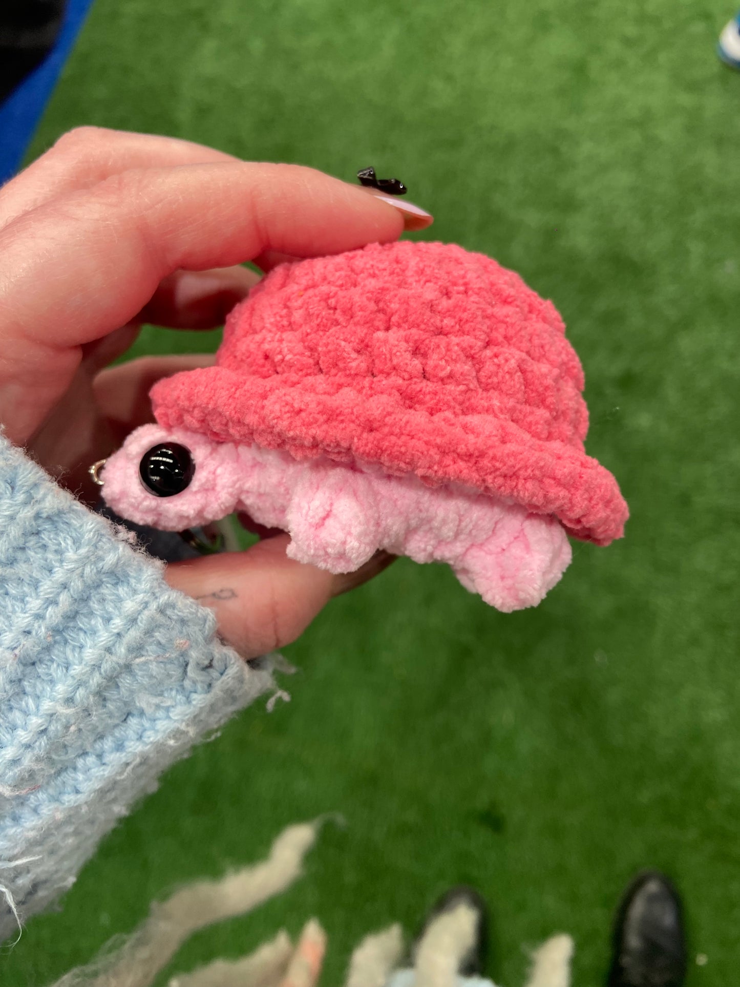 Pink Turtle keychain