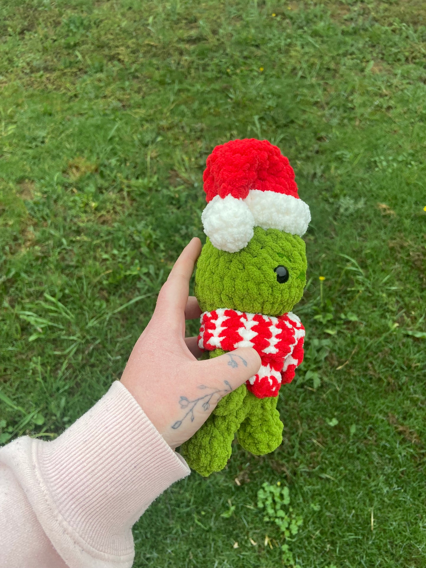 Grinch with Christmas Hat