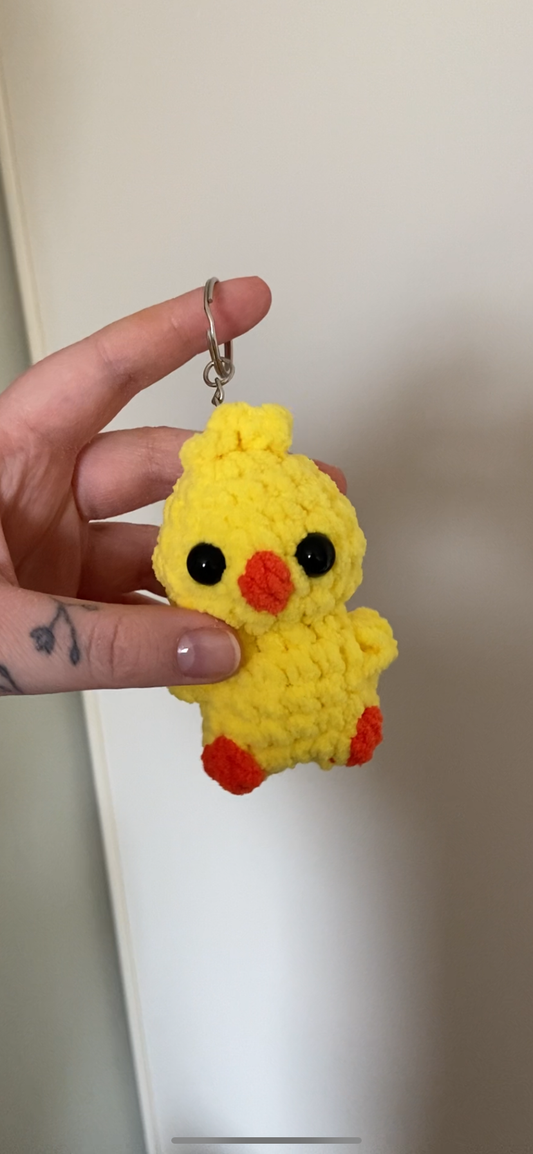 Chick keychain