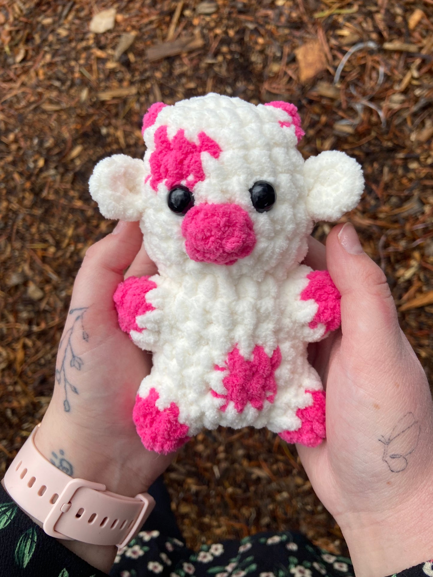 Medium Pink Cow Plushie