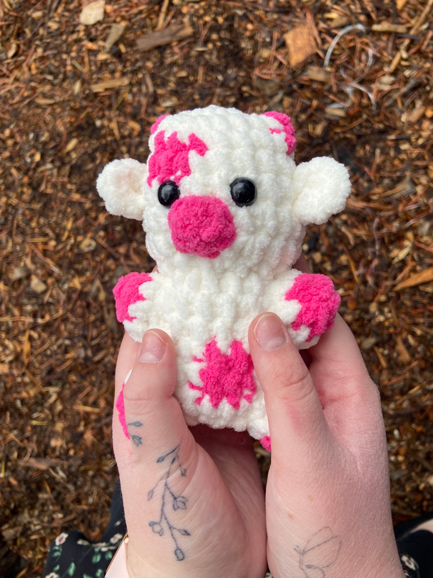 Medium Pink Cow Plushie