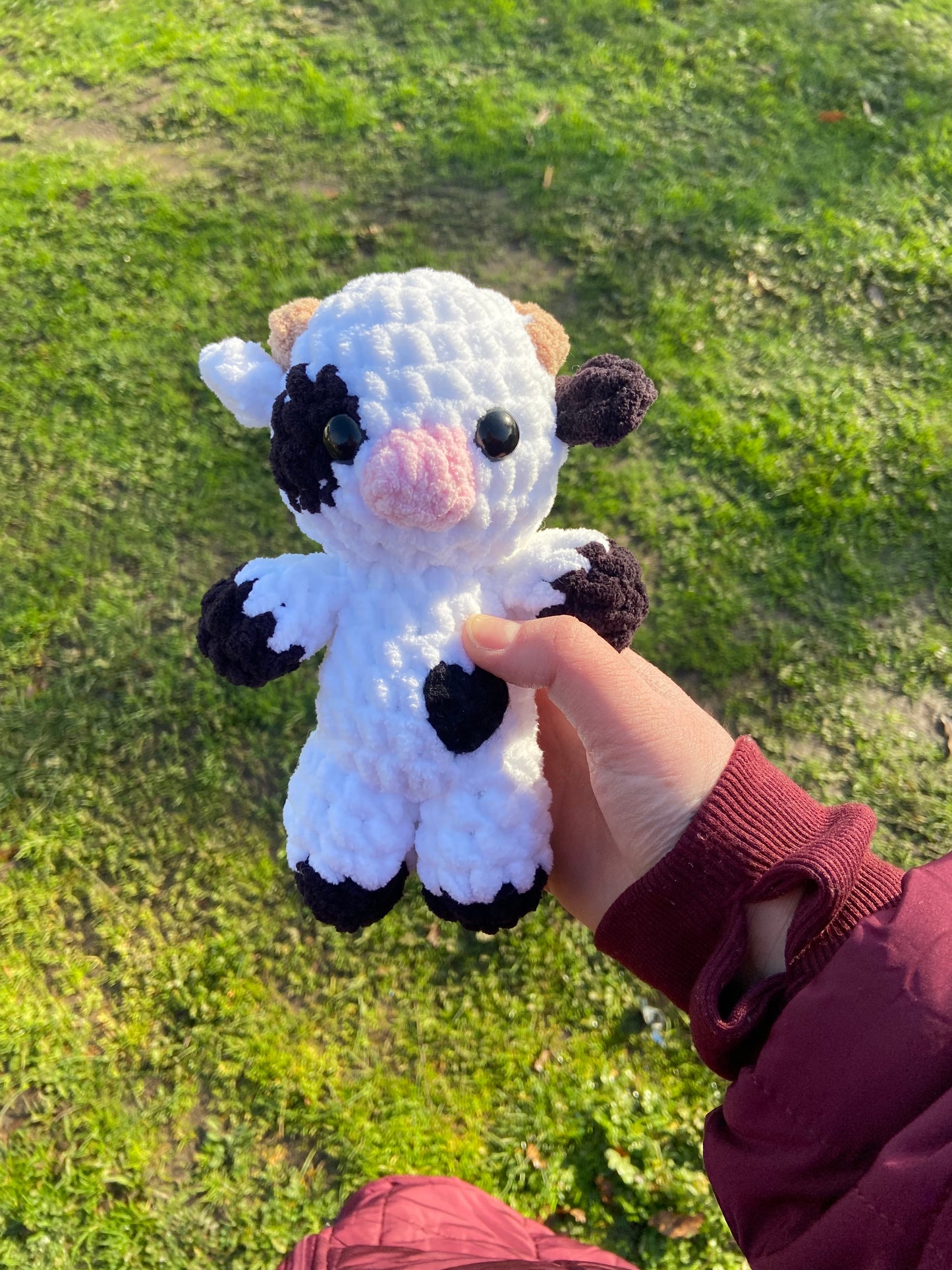 Heart Cow with removable strawberry bag and hat!