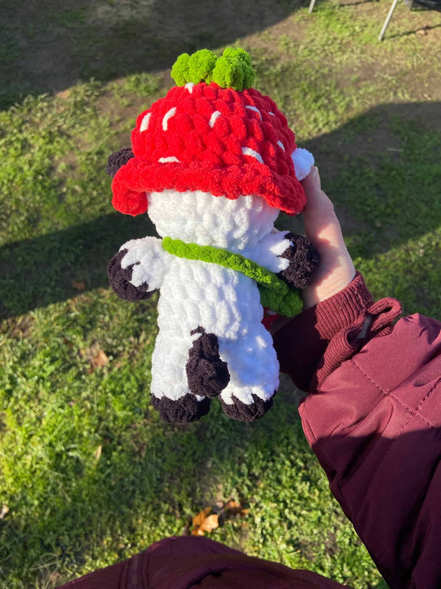 Heart Cow with removable strawberry bag and hat!