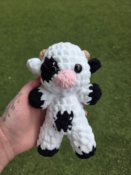 Big White Crochet Cow