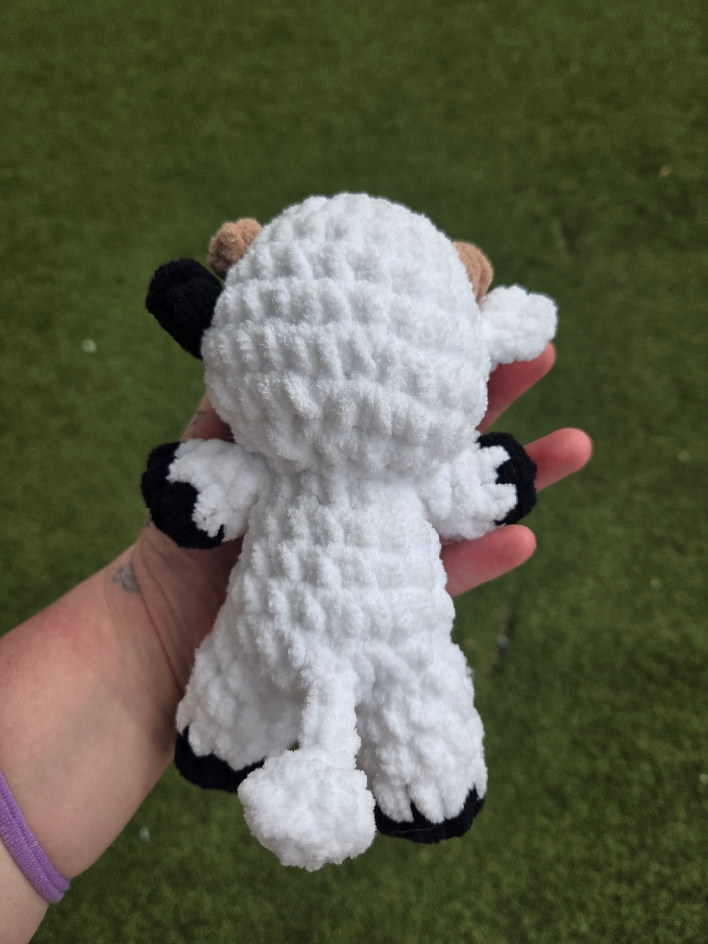 Big White Crochet Cow