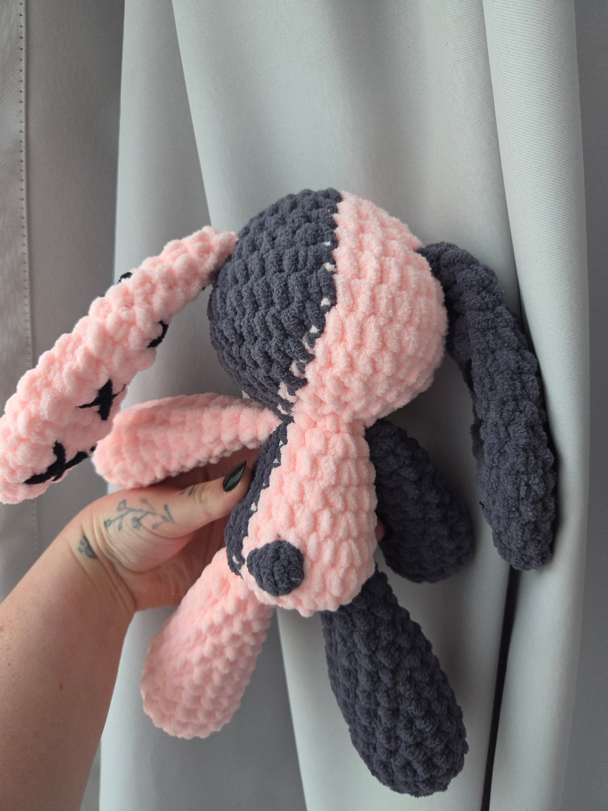 Grey and Pink Mini KeepyBun