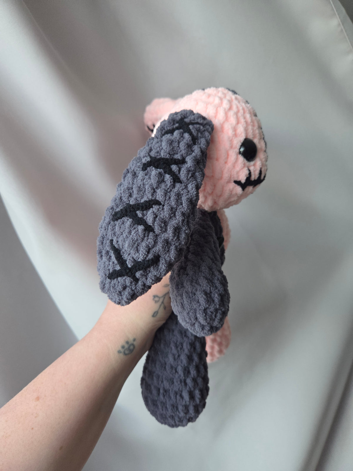Grey and Pink Mini KeepyBun
